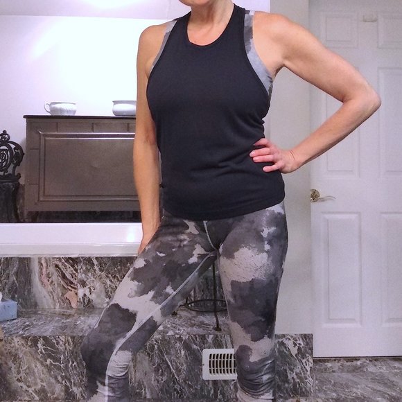 🌸🖤Pretty Lululemon Wunder Under Tights Pant Floral Platoon - Picture 6 of 10
